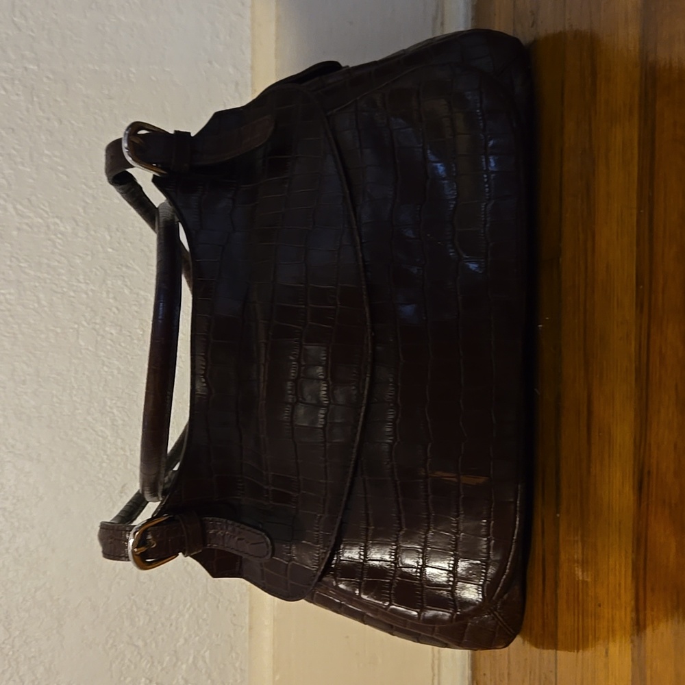 Maxx New York Crocodile Leather Handbag